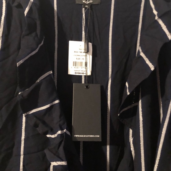 Rails pryia Livorno stripe wrap dress xs NWT Feminine - Picture 2 of 12